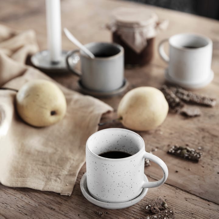 Ernst Tasse mit Untertasse 7cm, Weiß ERNST