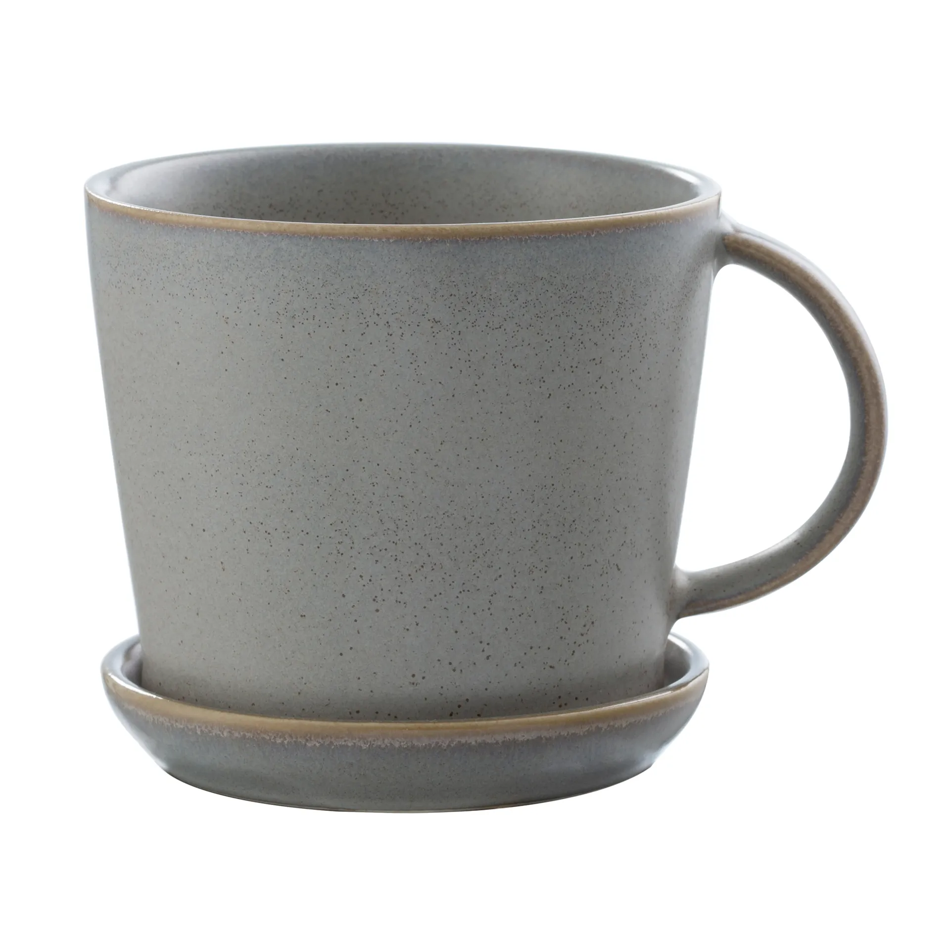 Ernst Tasse mit Untertasse 8,5cm, Grau ERNST