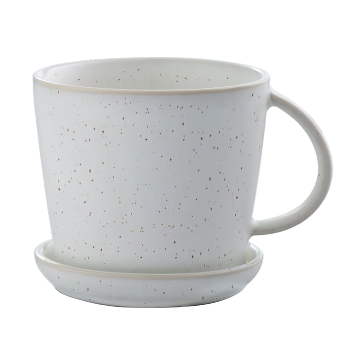 Ernst Tasse mit Untertasse  8,5cm - Weiß gepunktet - ERNST