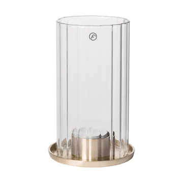 Ernst Teelichthalter für Teelichter - Mässing-Glas, Ø9x15 cm - ERNST