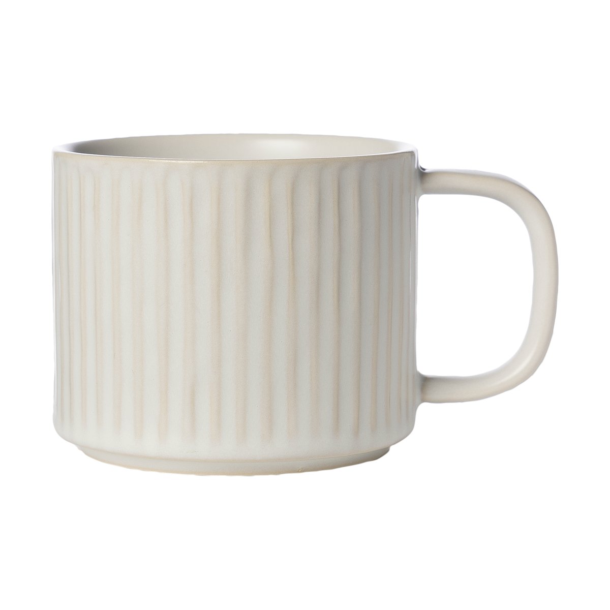 ERNST Ernst Teetasse geriffelt 36 cl Naturweiß