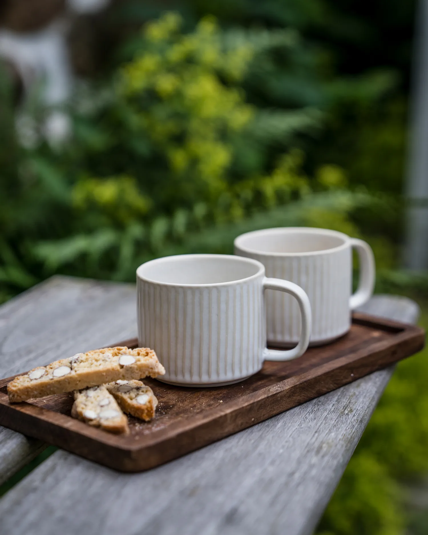 Ernst Teetasse geriffelt 36 cl, Naturweiß ERNST