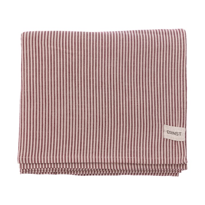 Ernst Tischdecke schmale Streifen 145x300 cm - Rot-beige - ERNST