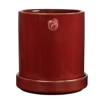 Ernst Topf mit Untersetzer - Rot, Ø10x11 cm - ERNST