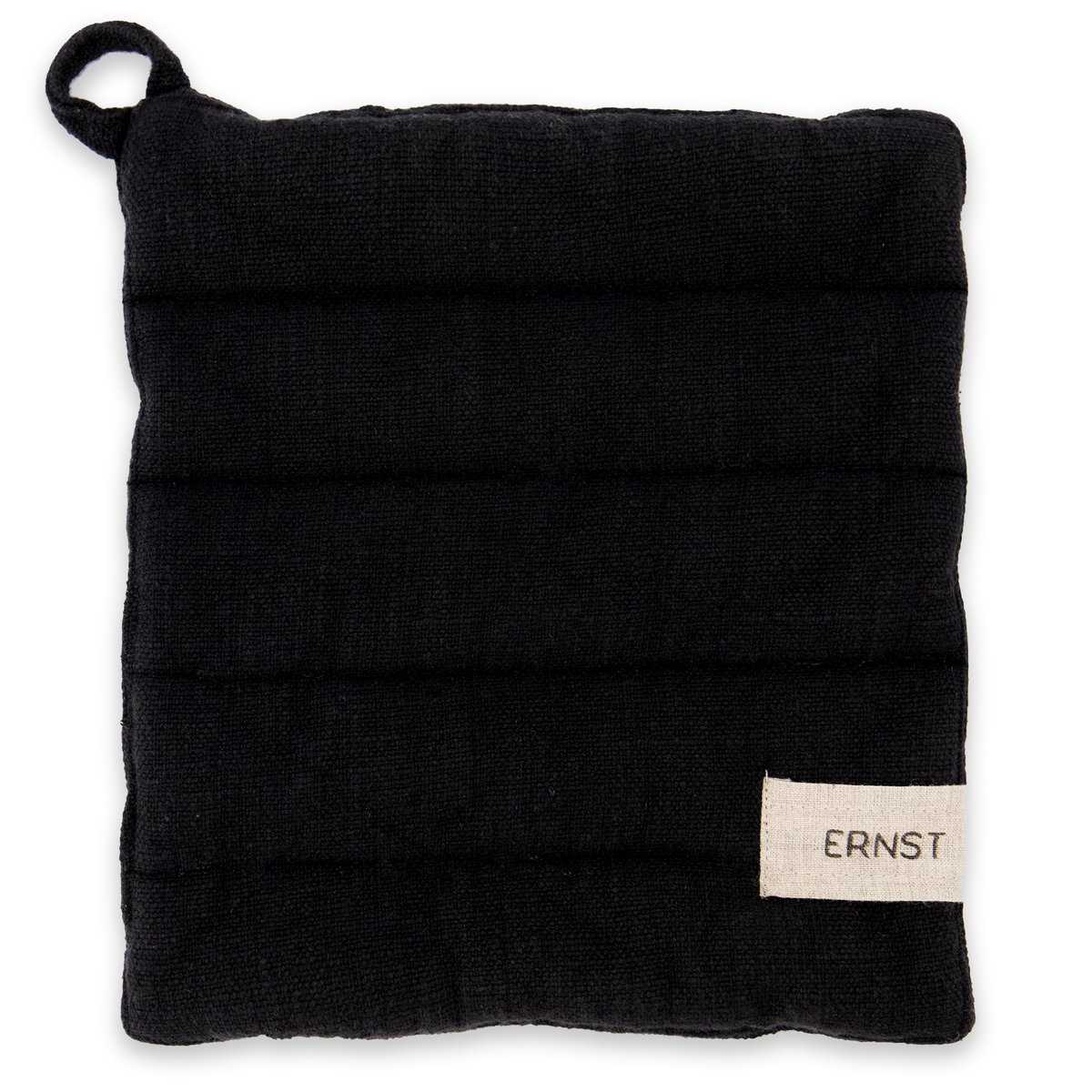 Ernst Topflappen Baumwolle Schwarz | Skandinavisches Design | Topflappen & Topfhandschuhe | Schwarz