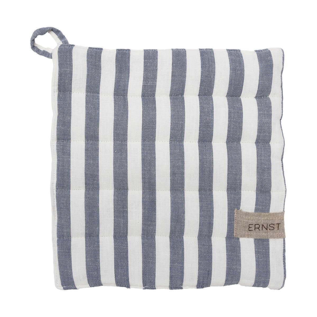 ERNST Ernst Topflappen breite Streifen 23x25 cm Blau-weiß