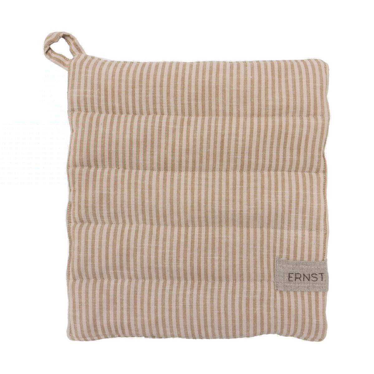 ERNST Ernst Topflappen gestreift 23x25 cm kola-beige