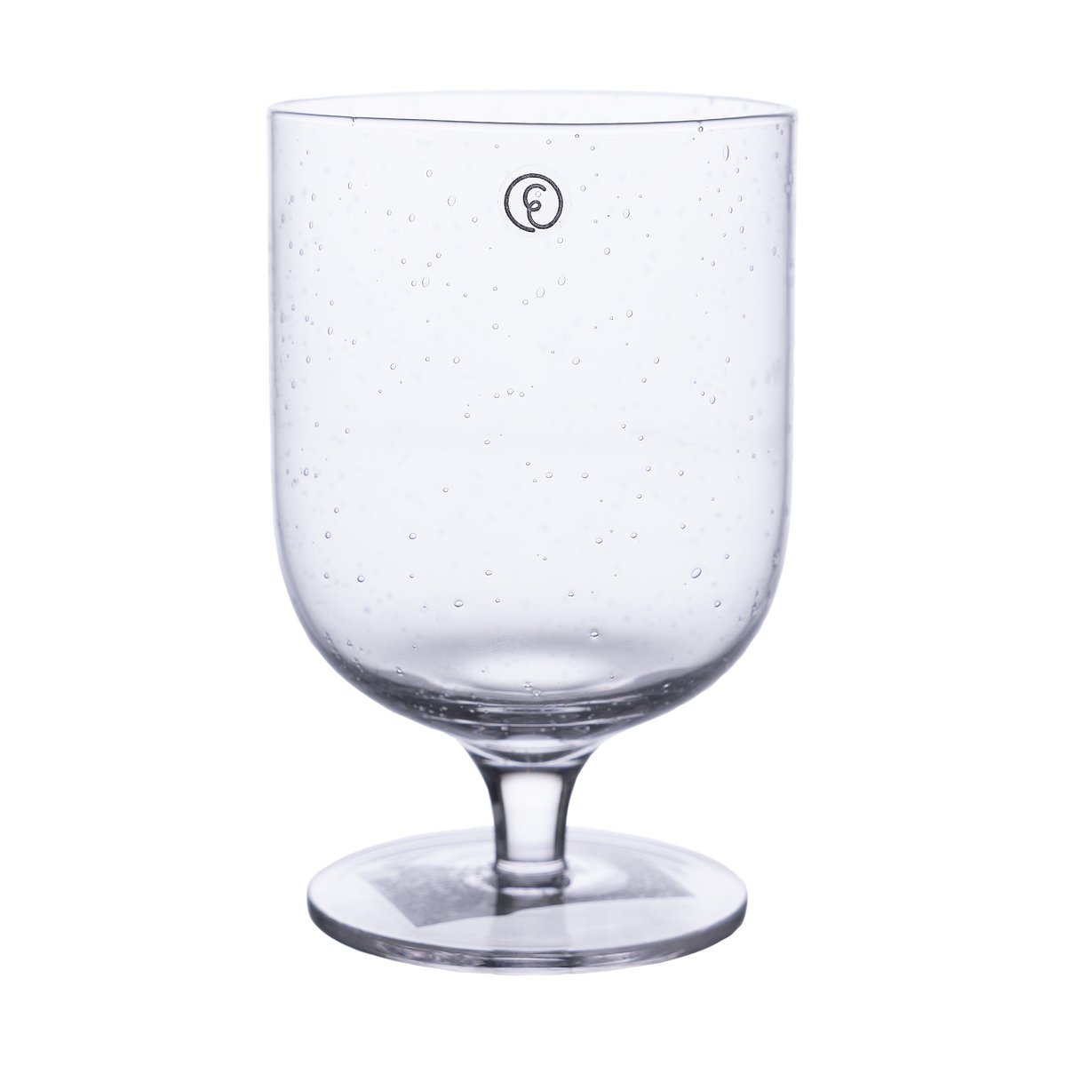 ERNST Ernst Trinkglas auf Fuß, Glas mit Blasen 30 cl, 2er-Pack Klar