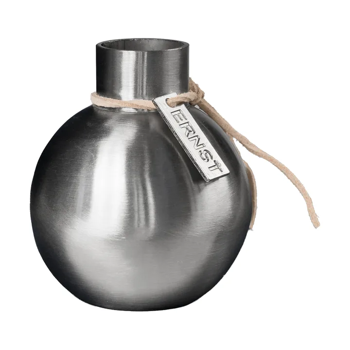 Ernst Vase aus gebürstetem Stahl - Ø5,5x7 cm - ERNST