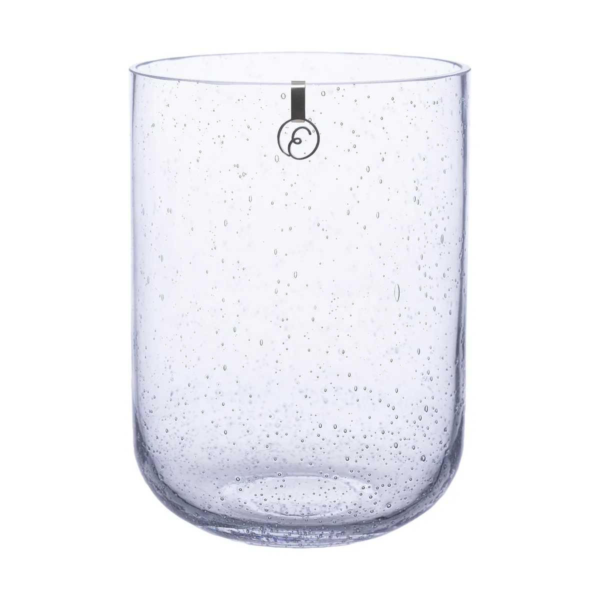 ERNST Ernst Vase aus Glas mit Blasen 18 cm Klar