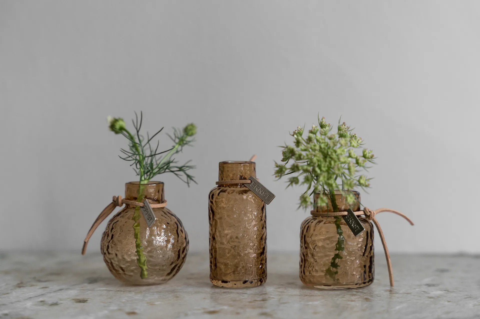 Ernst Vase Geschenkverpackung 3-teilig, Bernstein ERNST
