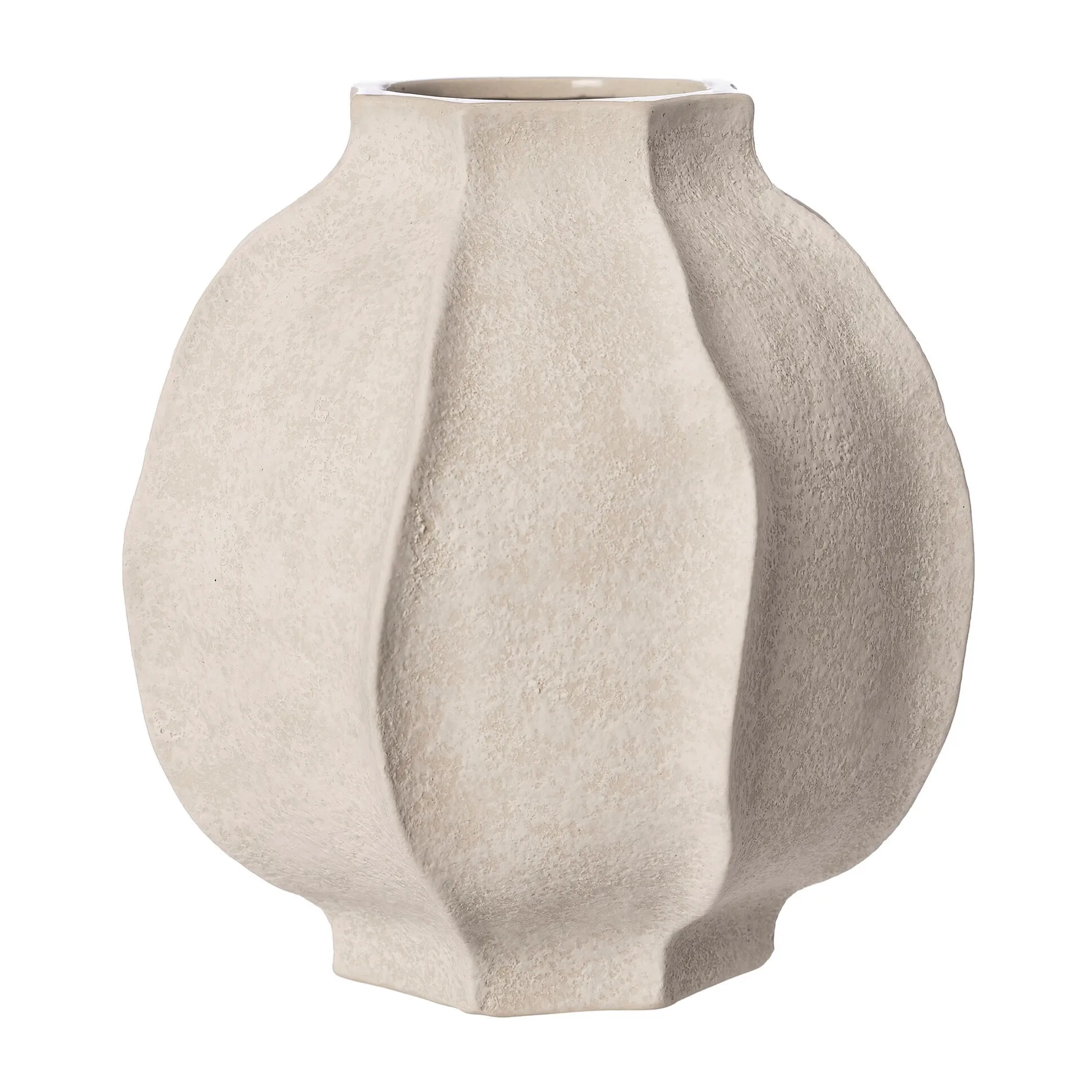 Ernst Vase mit gewelltem Rand, H18cm Ø18cm ERNST