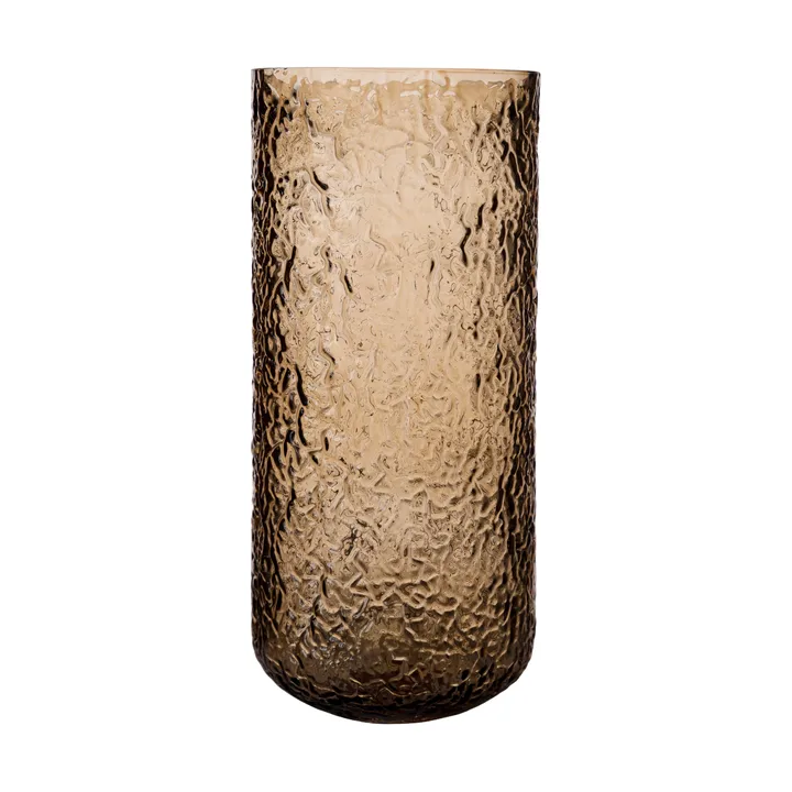 Ernst Vase/Lichtlaterne gemustert - Bernstein, Ø11x25 cm - ERNST