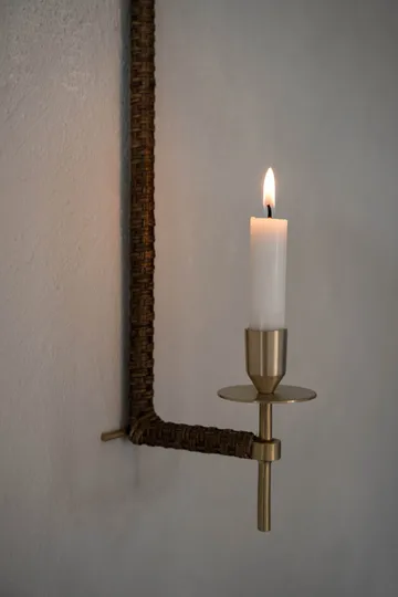 Ernst Wandleuchter geflochten - Messing, 47 cm - ERNST