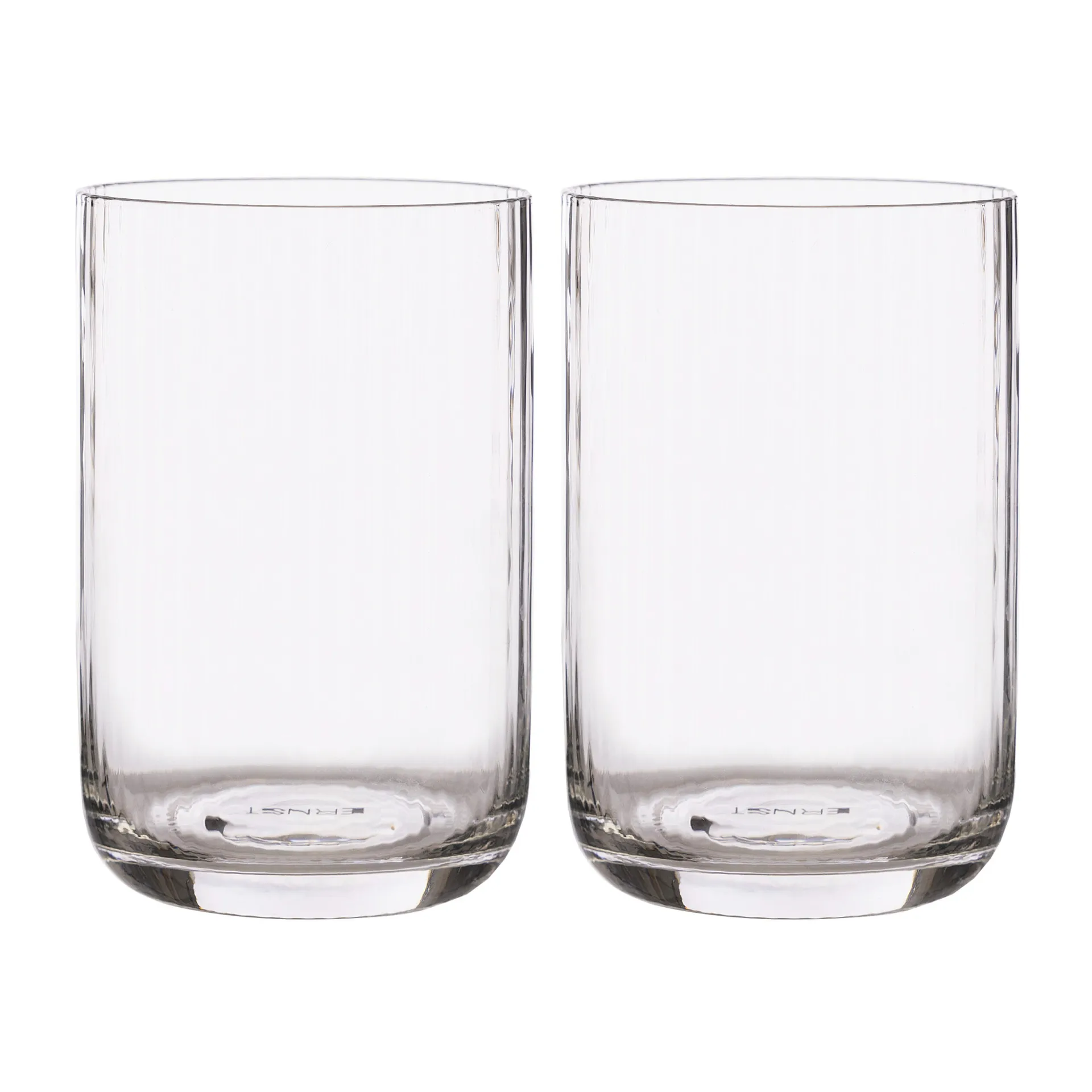 Ernst Wasserglas gerippt 2er Pack, 50cl ERNST