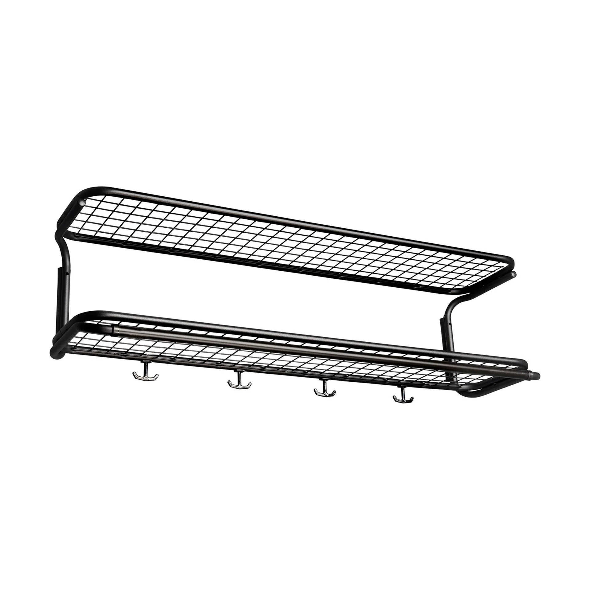 Classic 650 Hutregal, Schwarz/schwarz, 2-Ebenen, 100cm Essem Design