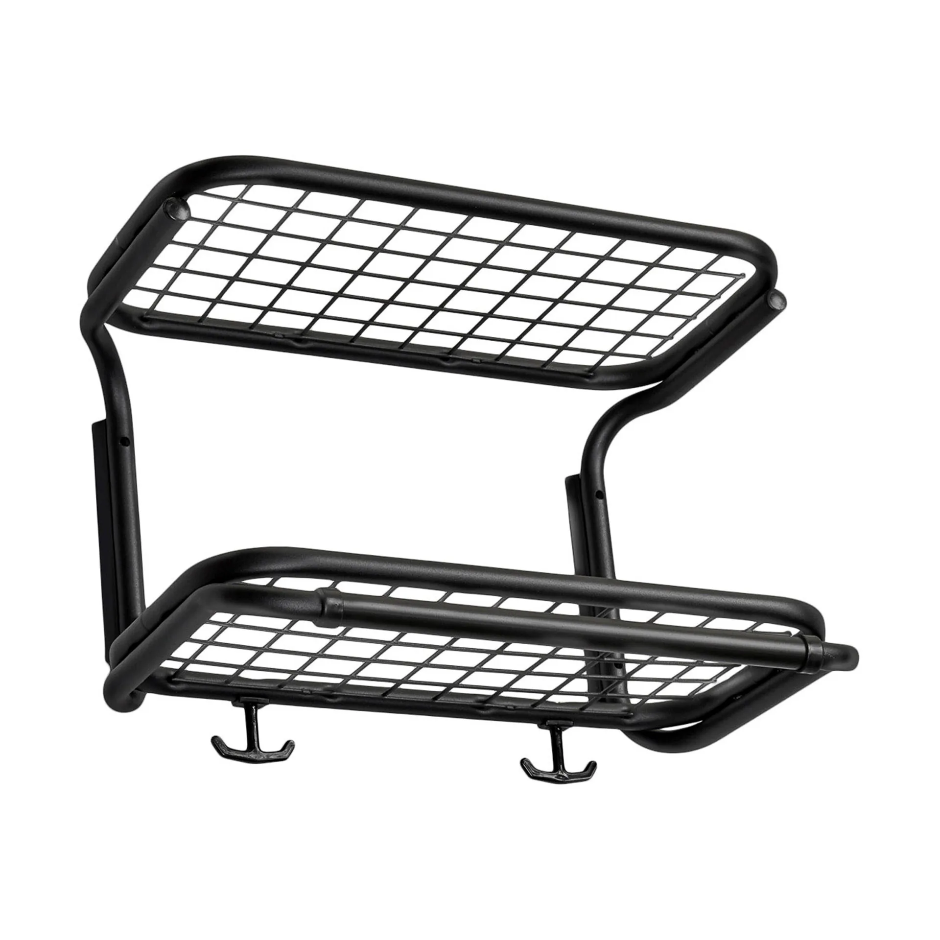 Classic 650 Hutregal, Schwarz/schwarz, 2-Ebenen, 40cm Essem Design