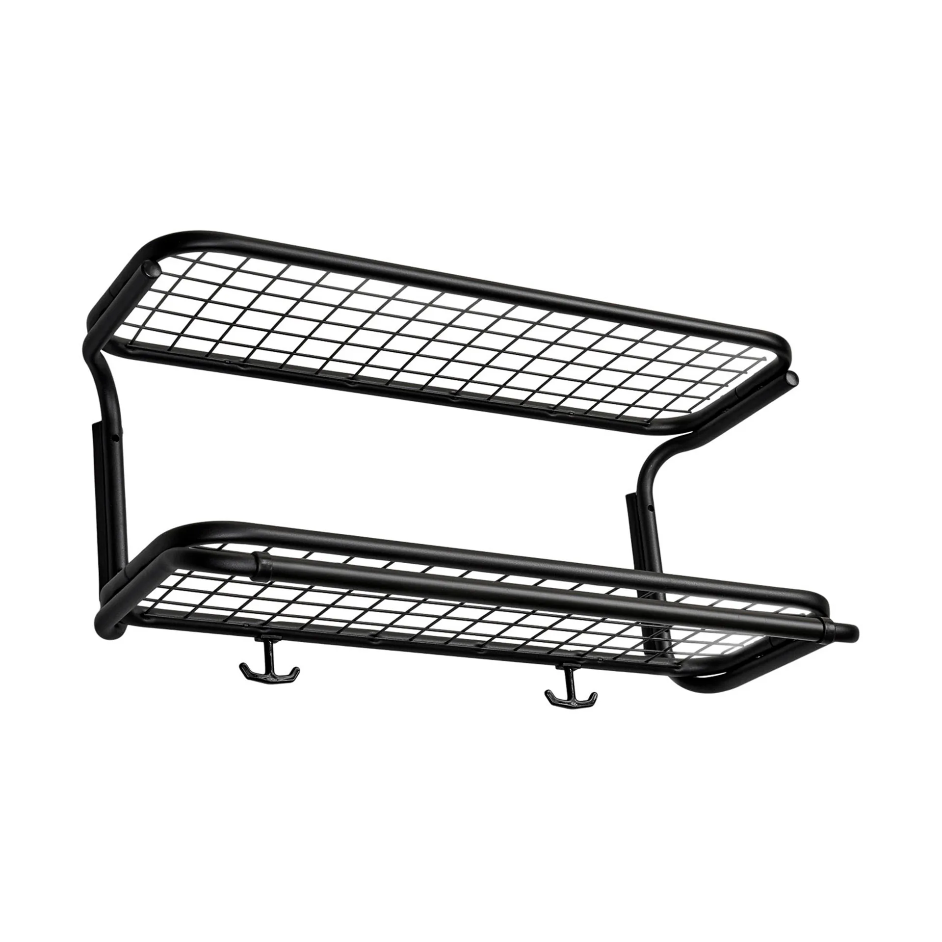Classic 650 Hutregal, Schwarz/schwarz, 2-Ebenen, 60cm Essem Design
