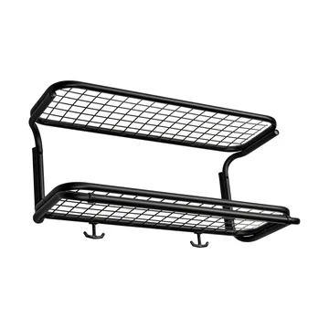 Classic 650 Hutregal - Schwarz/schwarz, 2-Ebenen, 60cm - Essem Design