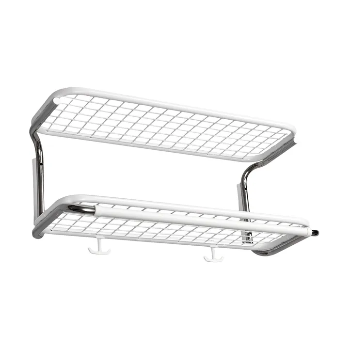 Classic 650 Hutregal - Weiß/Chrom, 2-Ebenen, 60cm - Essem Design