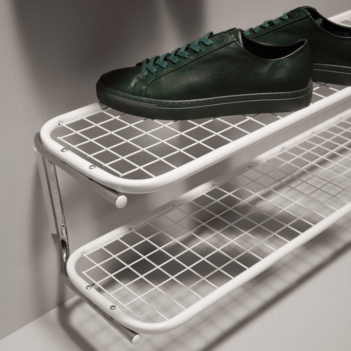 Classic 650 Schuhregal, Schwarz/Chrom, 2-Ebenen, 90cm Essem Design
