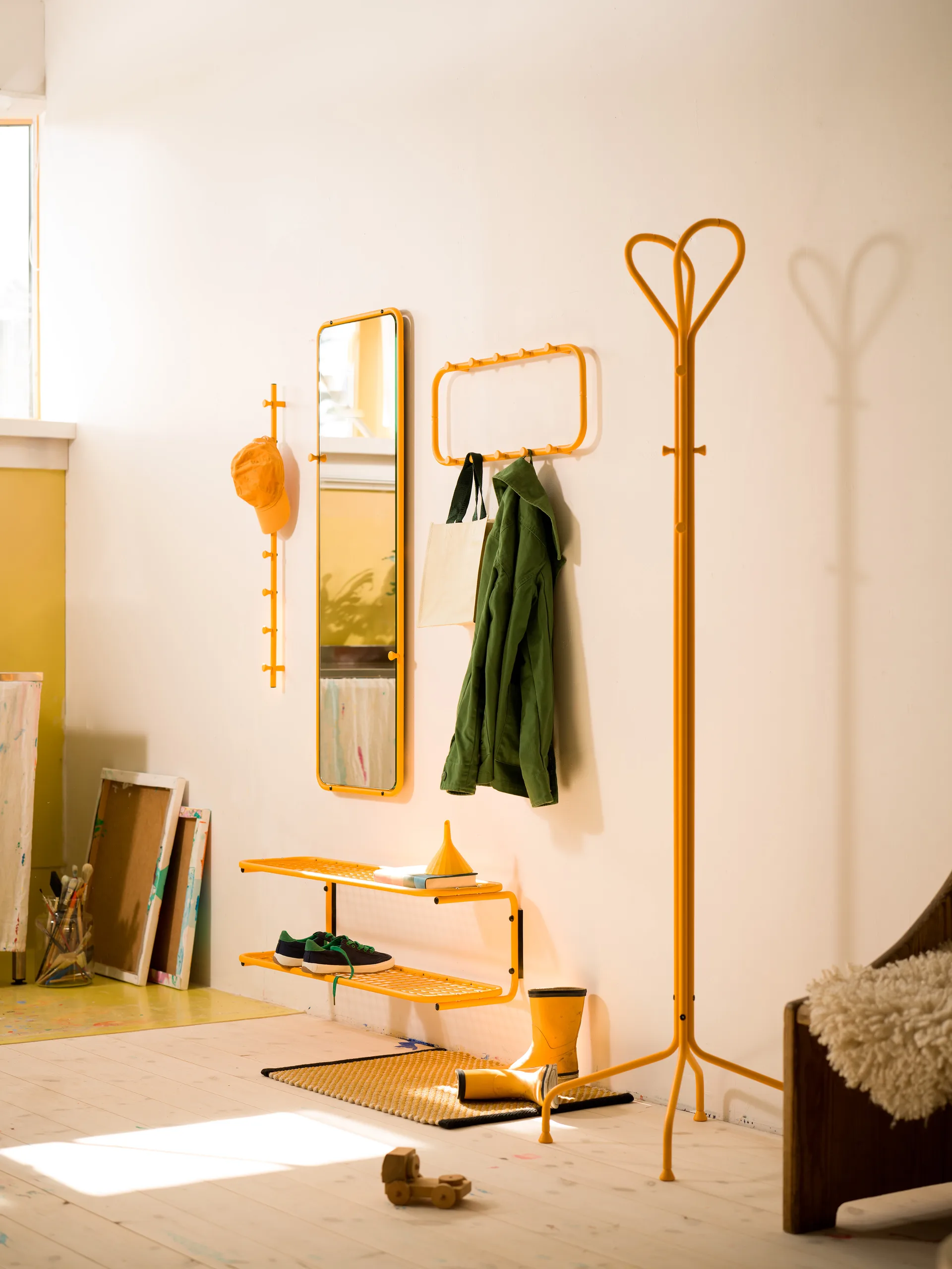 Classic Hakenleiste 100 cm, Sun yellow Essem Design