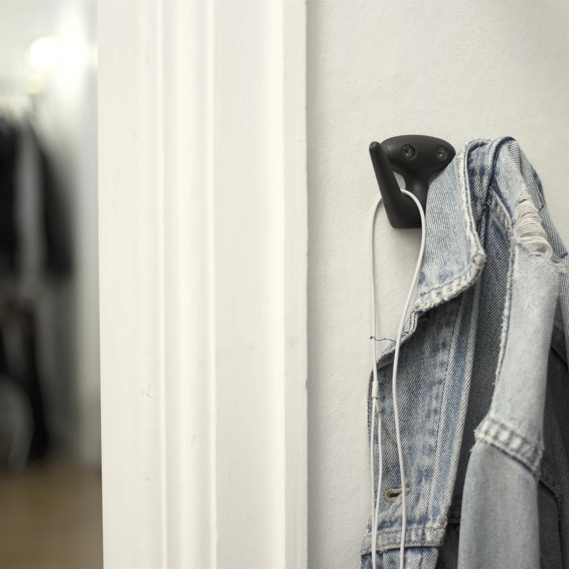 Mama Wandhaken, Schwarz matt Essem Design