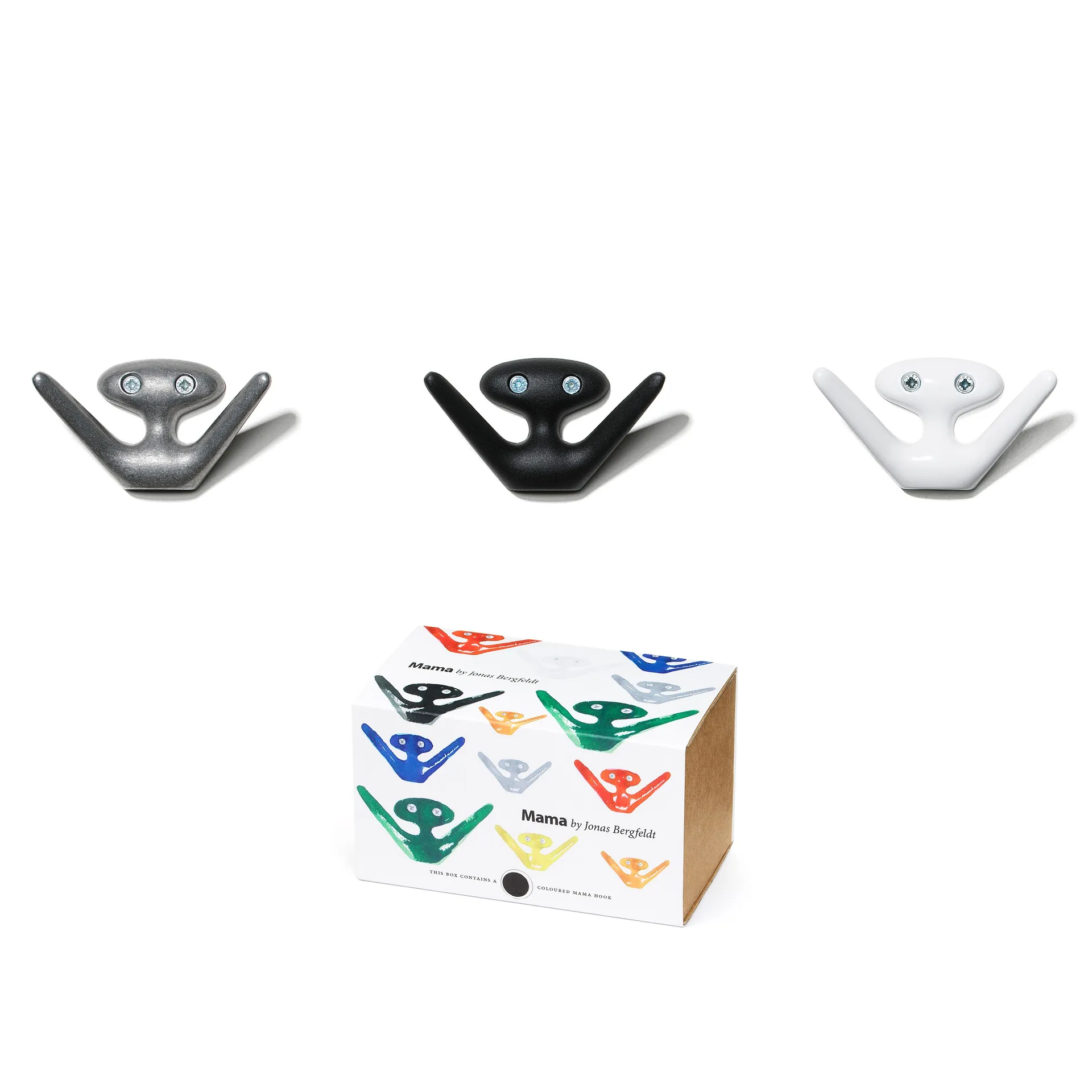 Mama Wandhaken, Weiß Essem Design