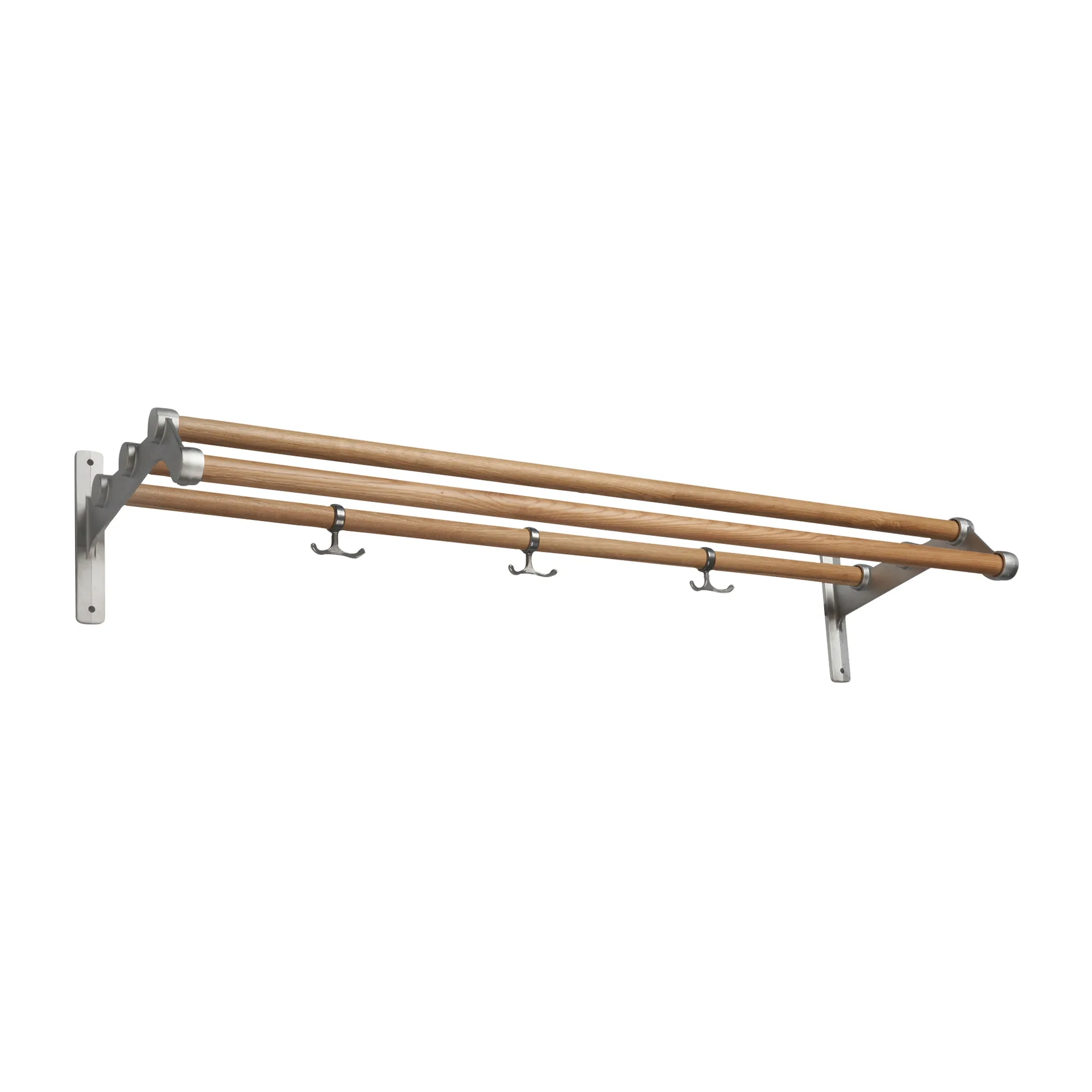 Nostalgi 291 Hutablage 100cm, Eiche-Aluminium Essem Design