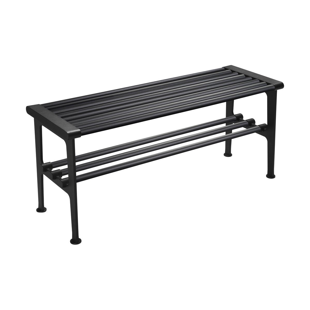 Essem Design Nostalgi Bank 100 cm Schwarz | Skandinavisches Design | Bänke | Schwarz