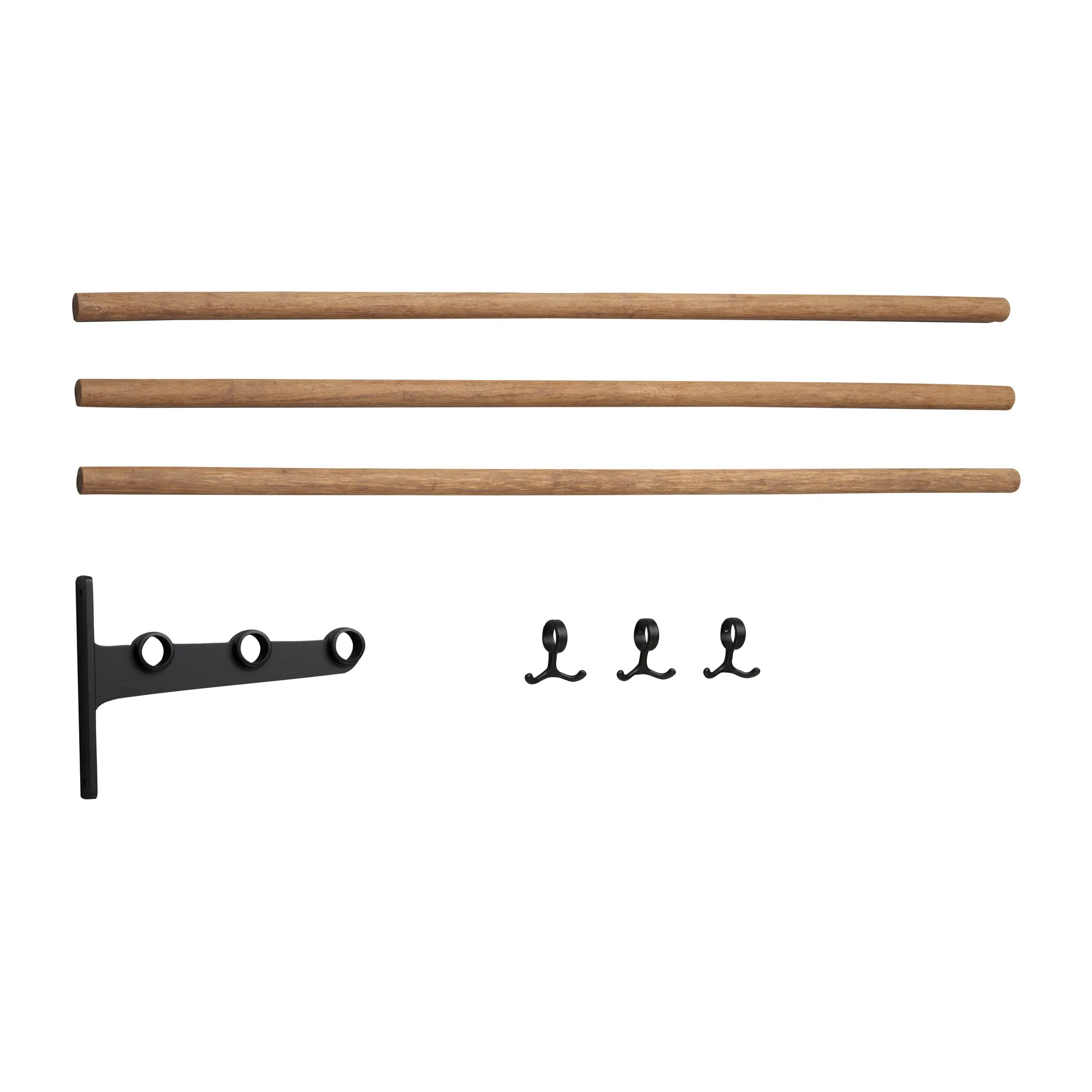 Nostalgi Erweiterung für Hutablage, Schuhablage, Bambus-Schwarz Essem Design