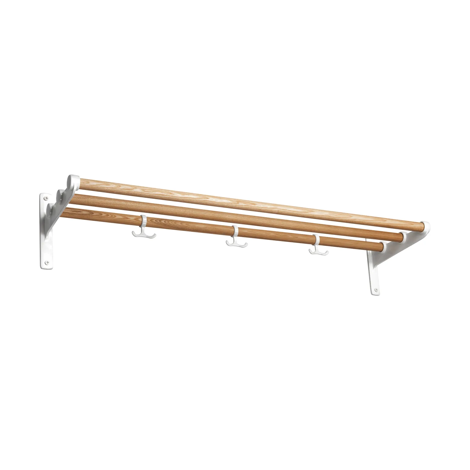Nostalgi Hutablage, Schuhregal, Esche-Weiß, 100 cm Essem Design