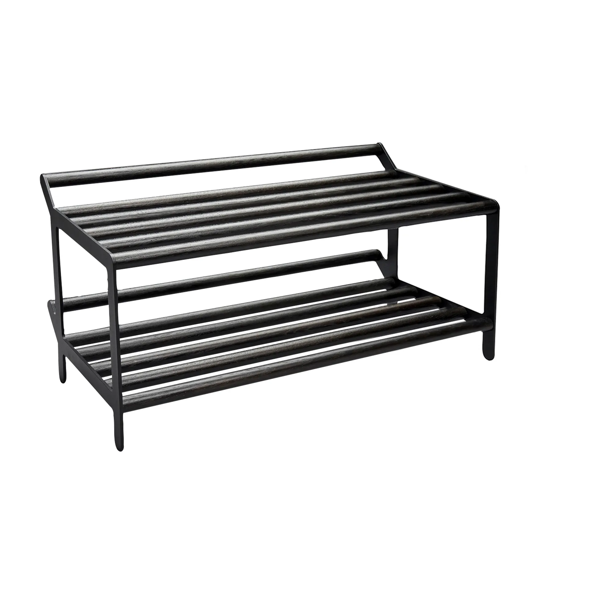 Tamburin Schuhregal 60cm, Eiche schwarz gebeizt-schwarz Essem Design