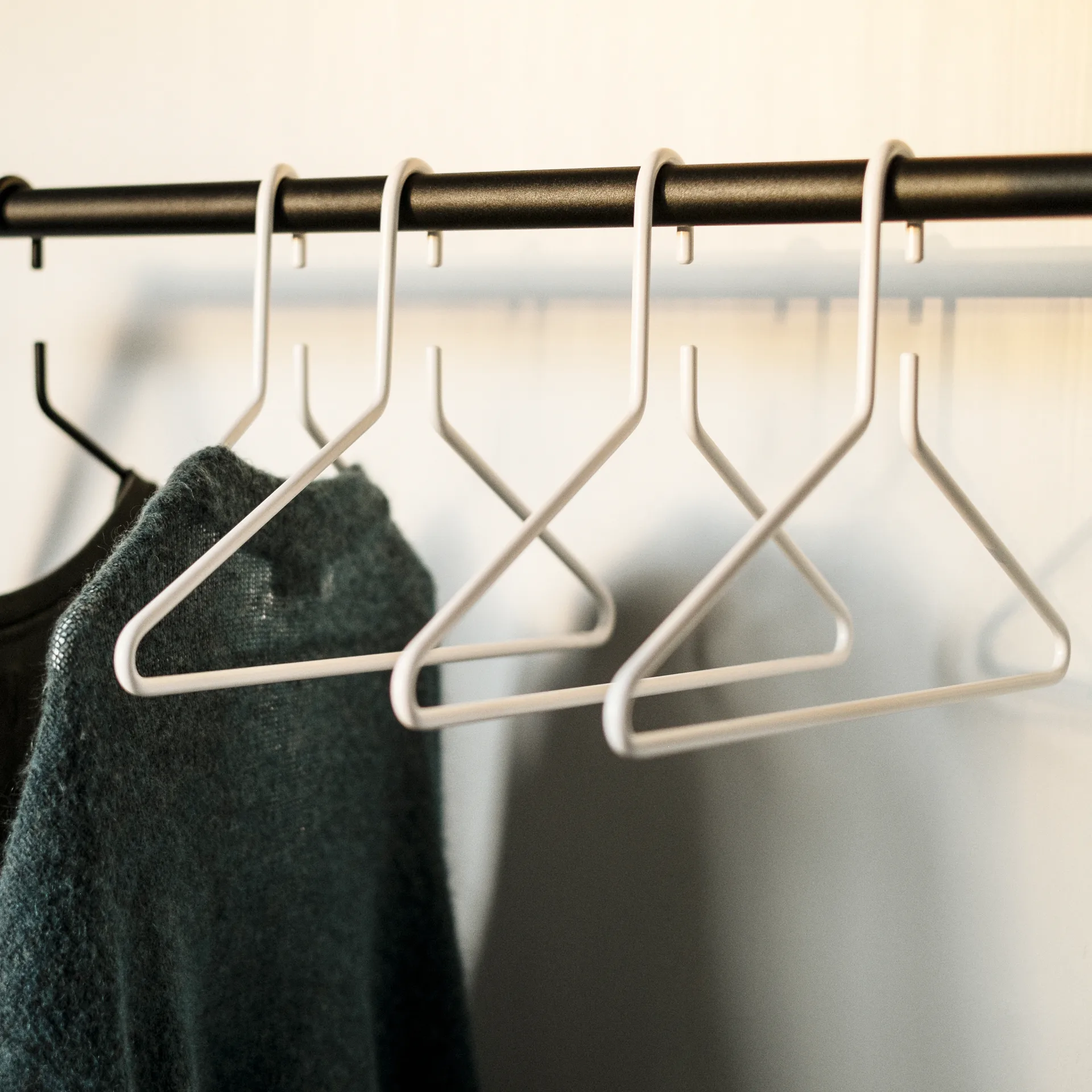 Triangel Kleiderhaken 3er Pack, Weiß Essem Design