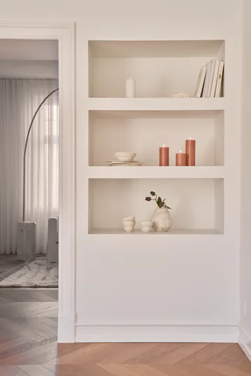 ester & erik Blockkerze LED - 10 Silky, 15cm - ester & erik