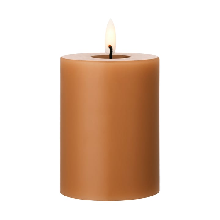 ester & erik Blockkerze LED - 23 Raw Toffee, 10cm - Ester & erik