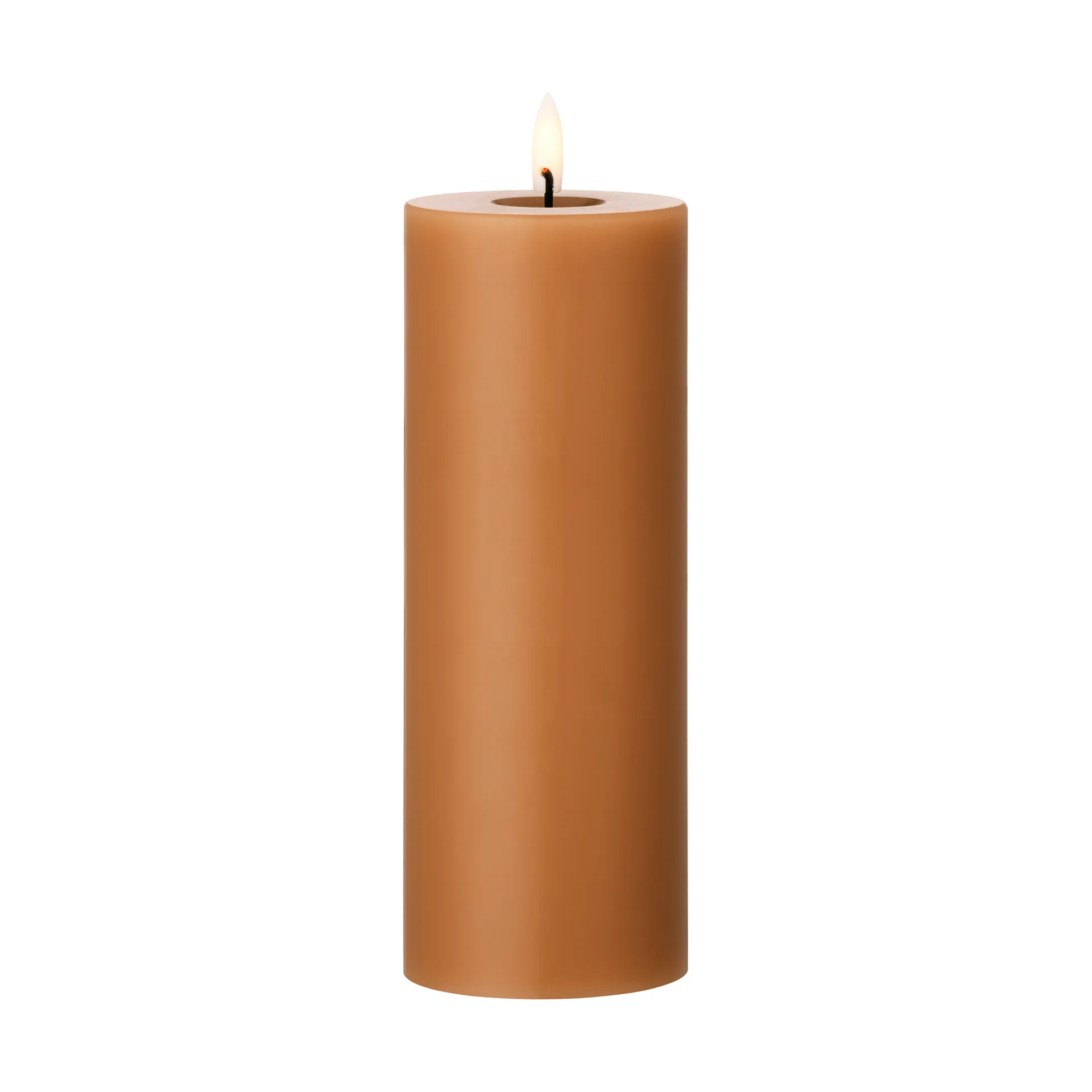 ester & erik Blockkerze LED, 23 Raw Toffee, 20cm ester & erik
