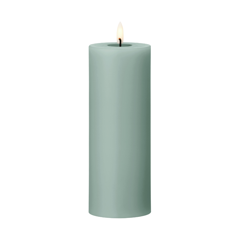 ester & erik ester & erik Blockkerze LED Ø7,5x20 cm 67 Jade stone