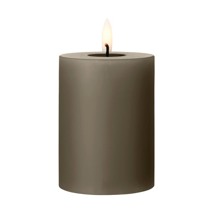 ester & erik Blockkerze LED - 77 Caviar, 10cm - Ester & erik