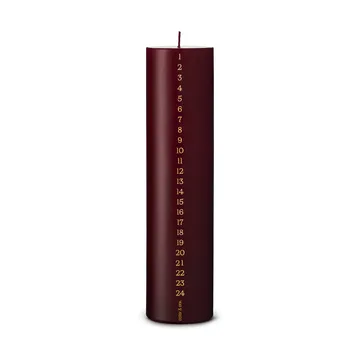 ester & erik Kalenderkerze 25cm - 44/2 deep wine - ester & erik
