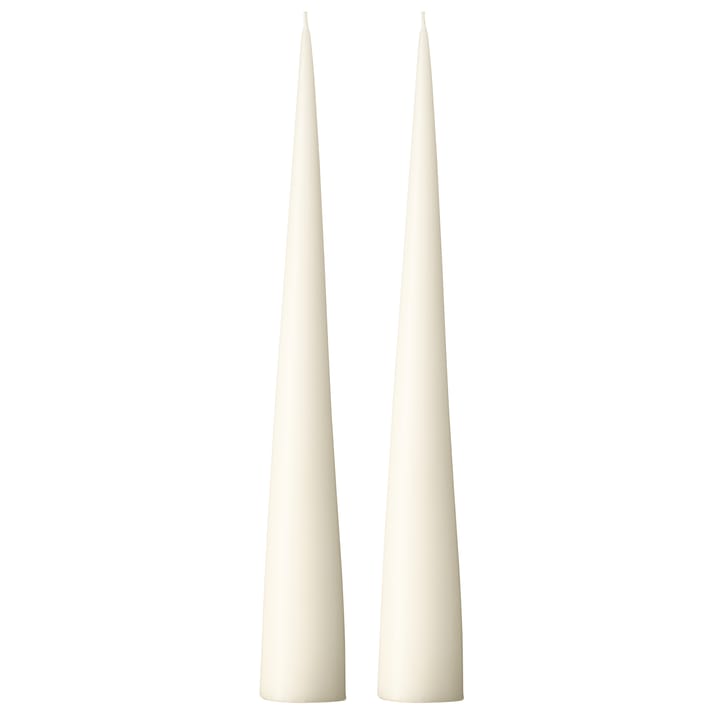 ester & erik Kegelkerze 37cm 2er Pack matt - Ivory 06 - ester & erik