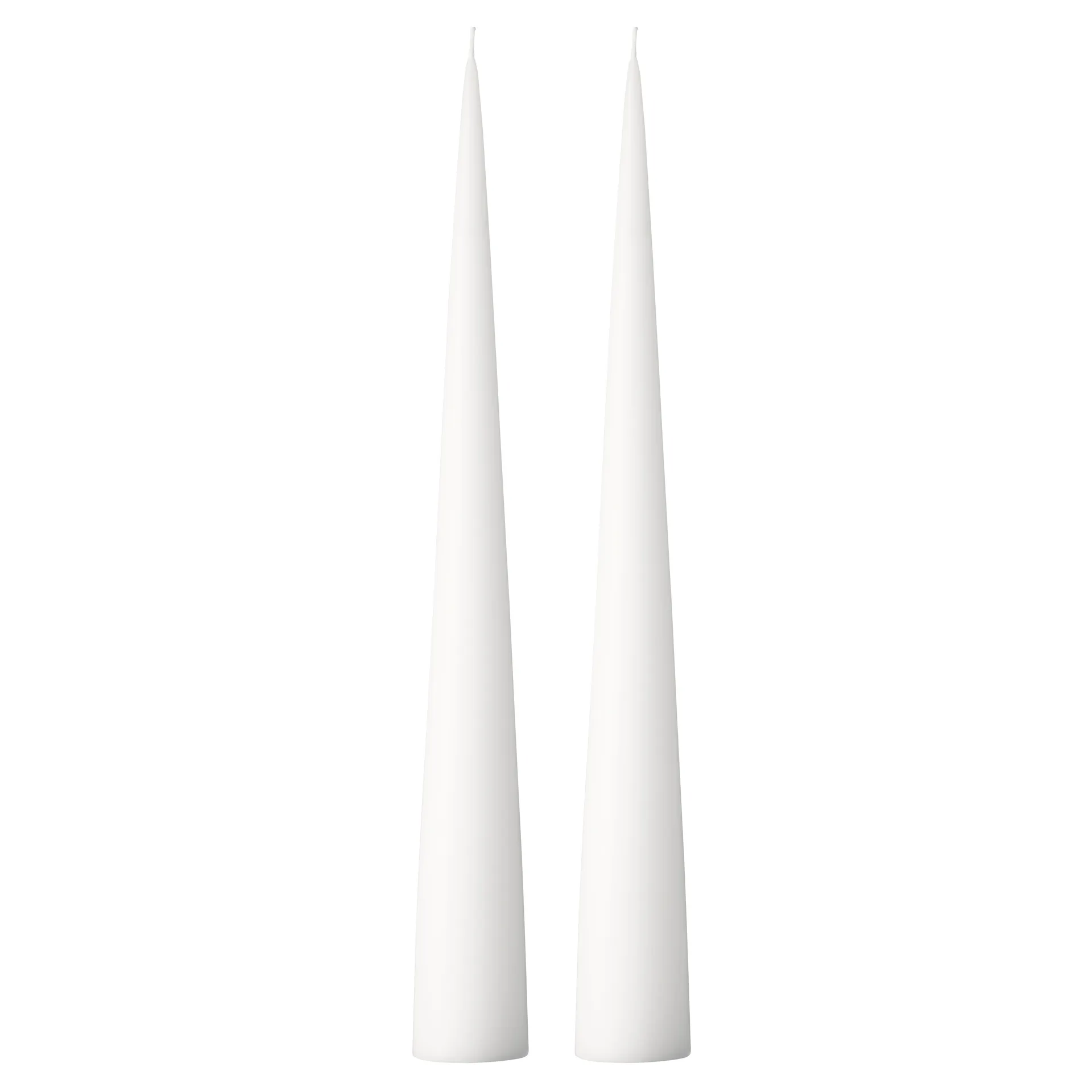 ester & erik Kegelkerze 37cm 2er Pack matt, Pure white 31 ester & erik
