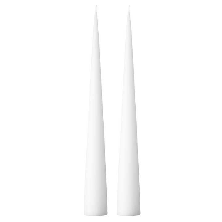 ester & erik Kegelkerze 37cm 2er Pack matt - Pure white 31 - ester & erik