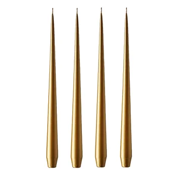 ester & erik Kerze 42cm 4er Pack Metallic - Gold - ester & erik