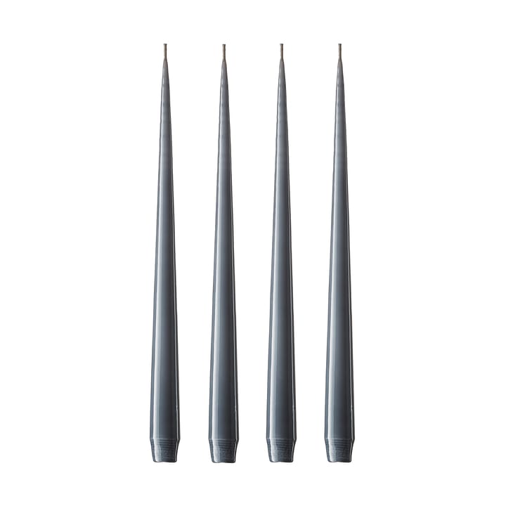 ester & erik Kerze 4er Pack lackiert - dark slate, 32 cm - Ester & erik