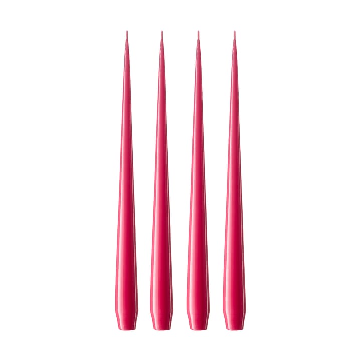 ester & erik Kerze 4er Pack lackiert - Deep pink 41/2, 32 cm - Ester & erik