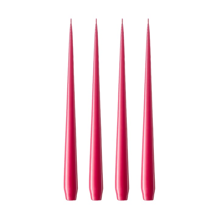 ester & erik Kerze 4er Pack lackiert - Deep pink 41/2, 42 cm - Ester & erik