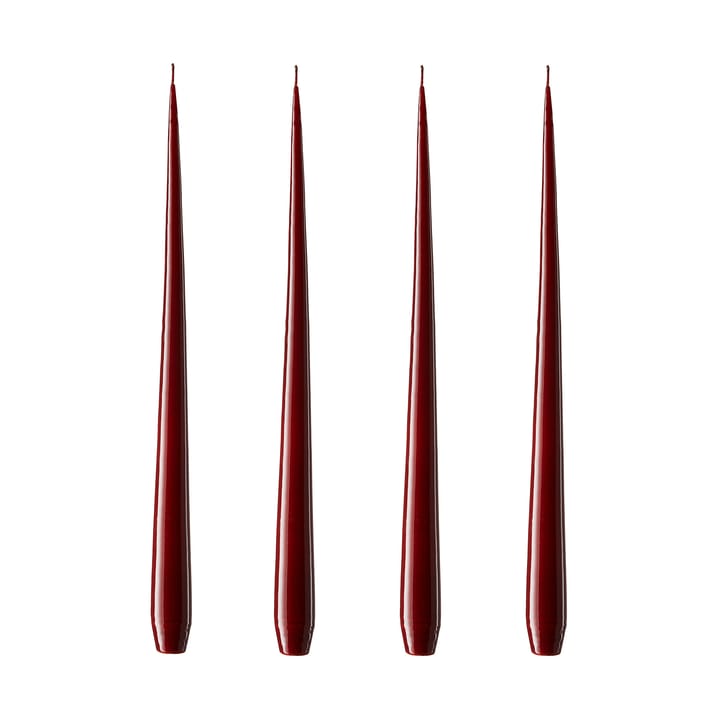 ester & erik Kerze 4er Pack lackiert - Deep wine, 32 cm - Ester & erik