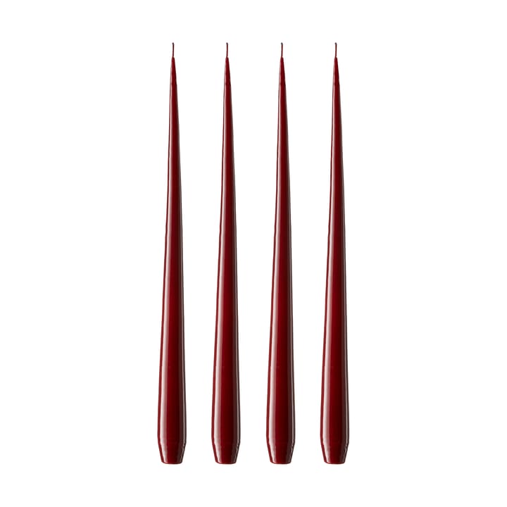 ester & erik Kerze 4er Pack lackiert - Deep wine 44/2, 42 cm - Ester & erik