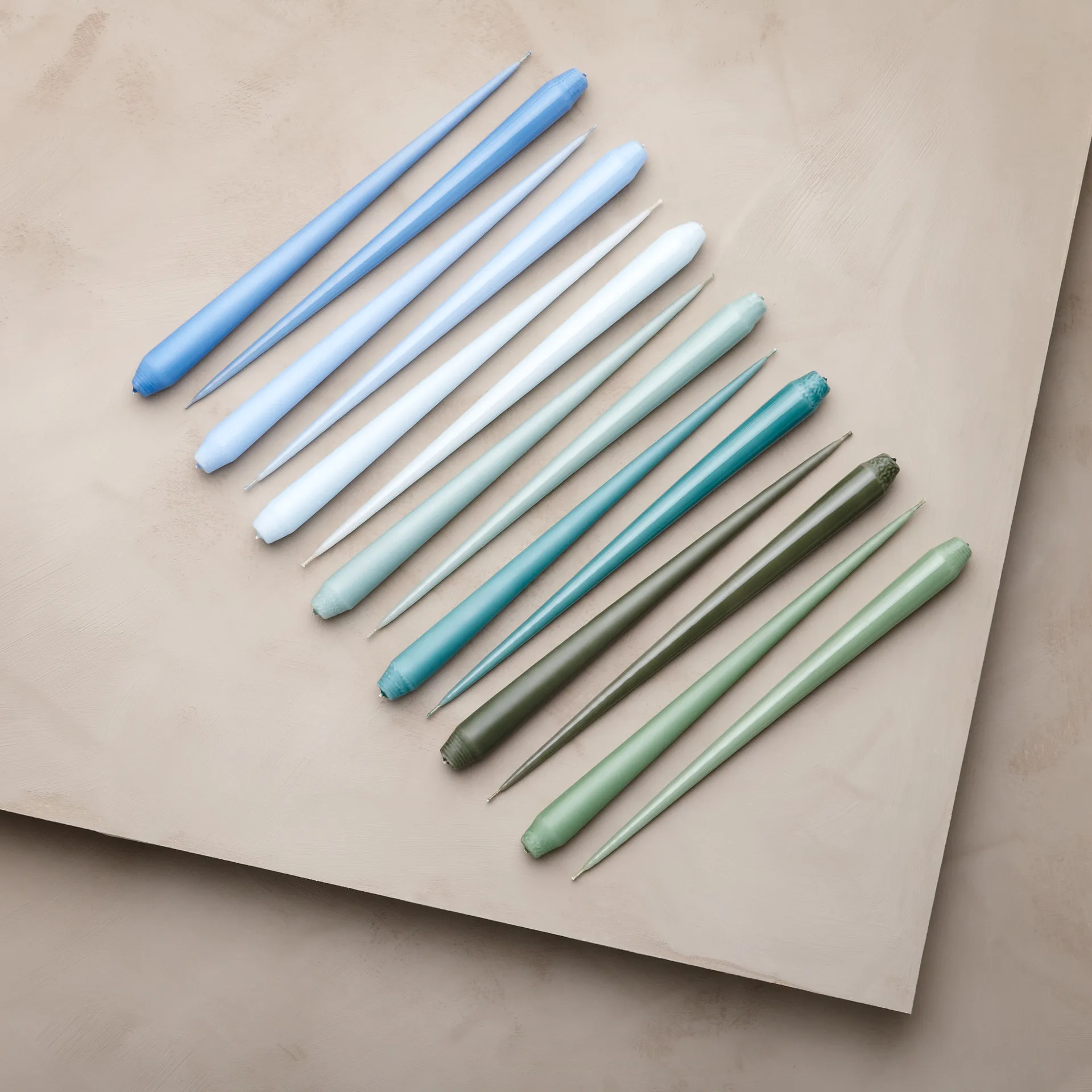 ester & erik Kerze 4er Pack lackiert, green soil, 32 cm ester & erik